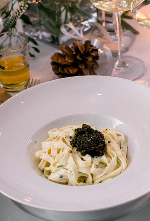 Tagliatelles au caviar Tagliatelles au caviar