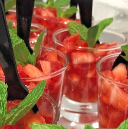 Fraises à la citronnelle